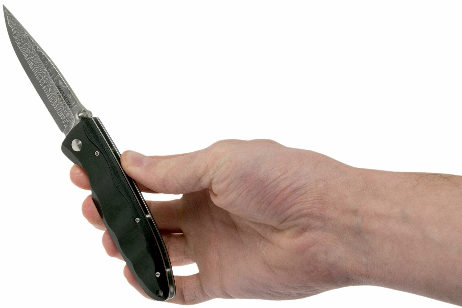 Mcusta MC-17D Classic Wave, Black Pakkawood, Couteau De Gentleman 10 Mcusta MC-17D Classic Wave, Black Pakkawood, Couteau De Gentleman – Image 8