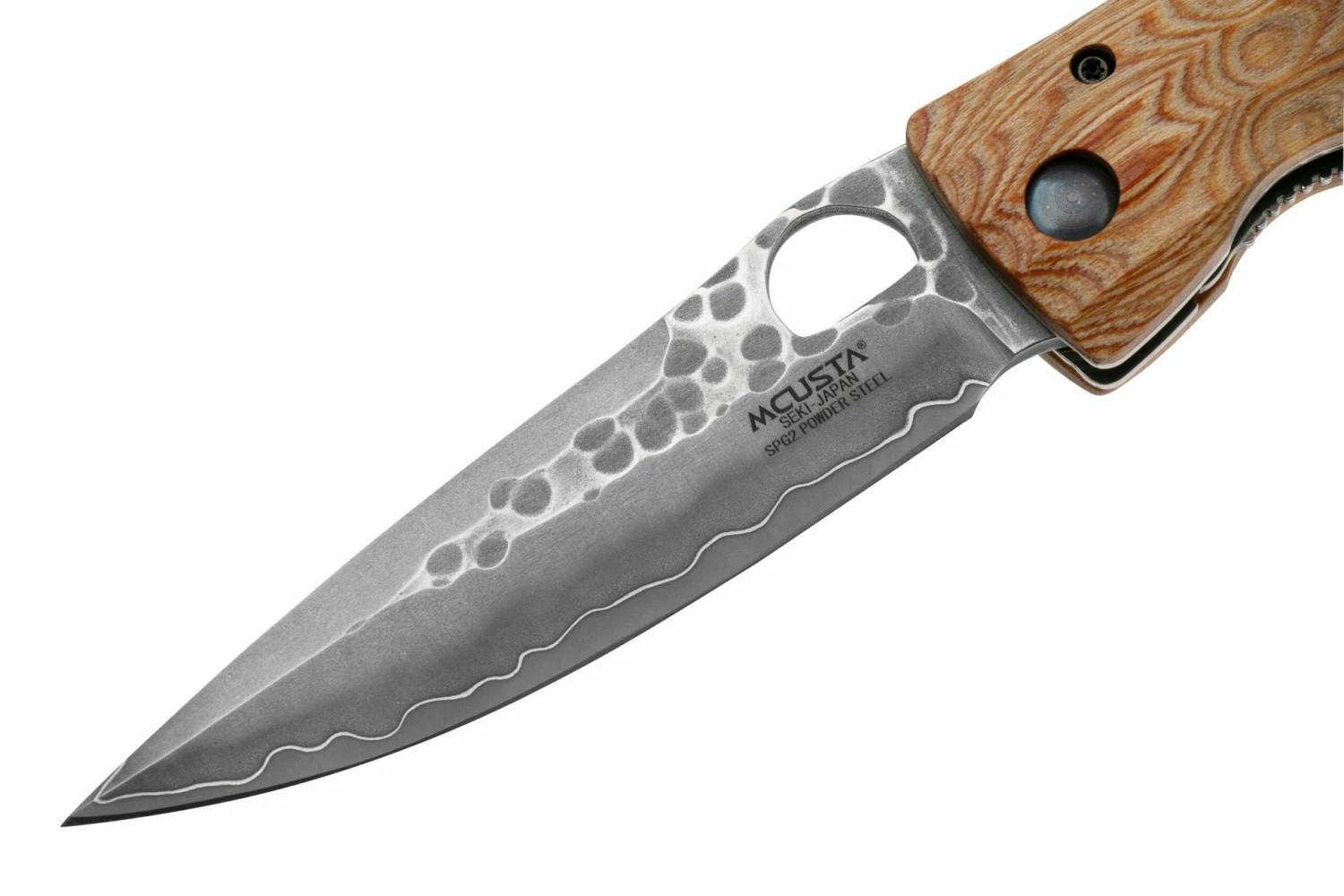 Mcusta MC-0182G Sengoku Toyotomi Hideyoshi SPG2, Yellow Pakkawood, Couteau De Gentleman 5 Mcusta MC-0182G Sengoku Toyotomi Hideyoshi SPG2, Yellow Pakkawood, Couteau De Gentleman – Image 3