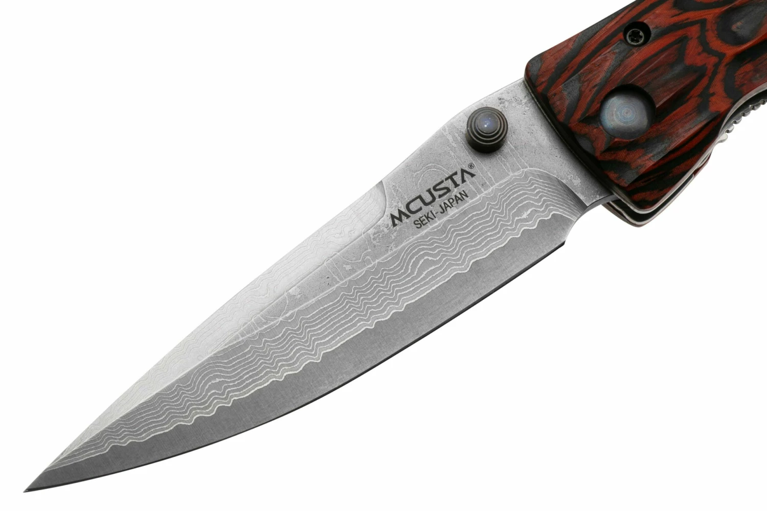 Mcusta MC-0183D Sengoku Tokugawa Ieyasu, Red Pakkawood Handle, Couteau De Gentleman 5 Mcusta MC-0183D Sengoku Tokugawa Ieyasu, Red Pakkawood Handle, Couteau De Gentleman – Image 3