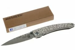Mcusta MC-114D Forge Tsuchi Large -KNIVESANDTOOLS Magasin MC114D 06 mcusta tsuchi blank aluminium damast mc114d d7