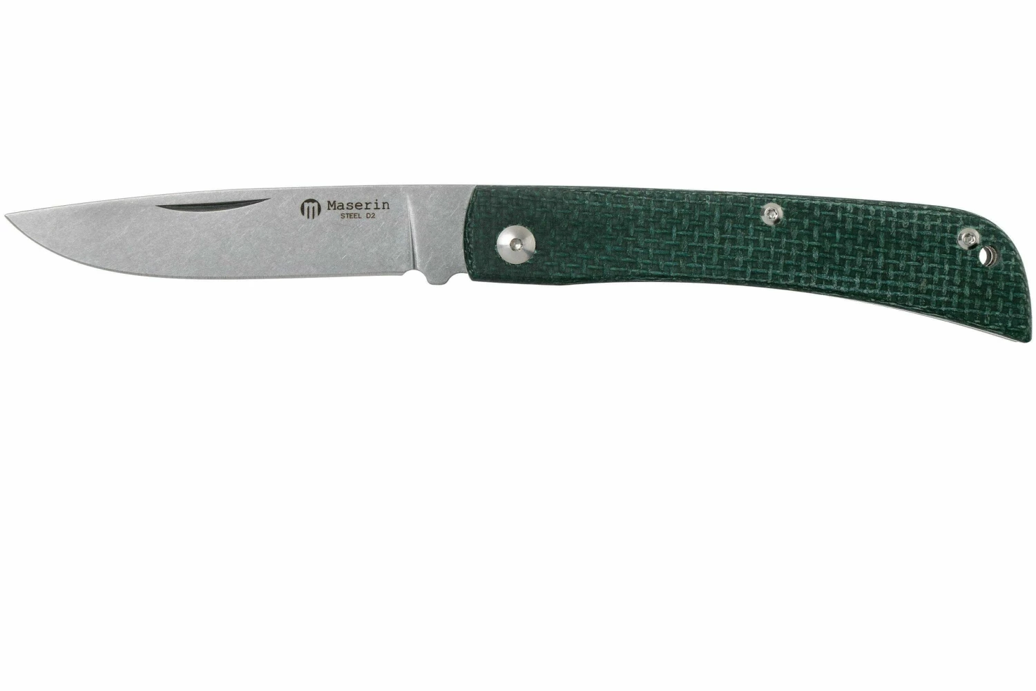 Maserin Scout Green Micarta Couteau De Poche, 163-MV 3 Maserin Scout Green Micarta Couteau De Poche, 163-MV
