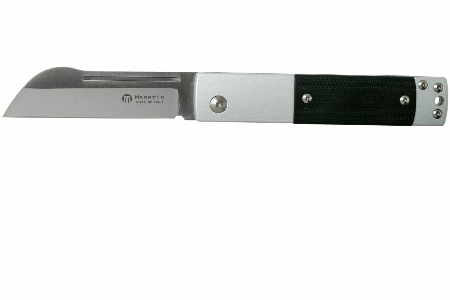 Maserin In-Estro Black Micarta 165/MCN Couteau De Poche Slipjoint 3 Maserin In-Estro Black Micarta 165/MCN Couteau De Poche Slipjoint