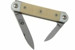 Maserin 60° Knife Sessantesimo 195/MCW White Micarta Couteau De Poche