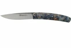 Maserin Gourmet Blue Burl Couteau De Poche, 380/RB