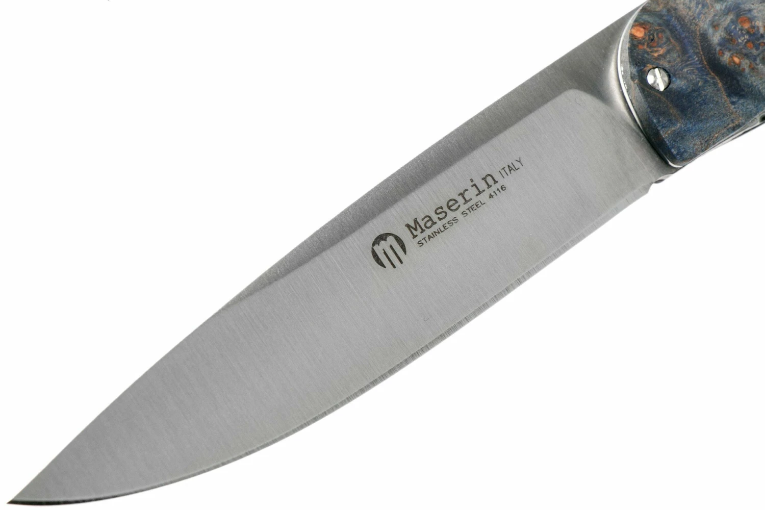 Maserin Gourmet Blue Burl Couteau De Poche, 380/RB 5 Maserin Gourmet Blue Burl Couteau De Poche, 380/RB – Image 3