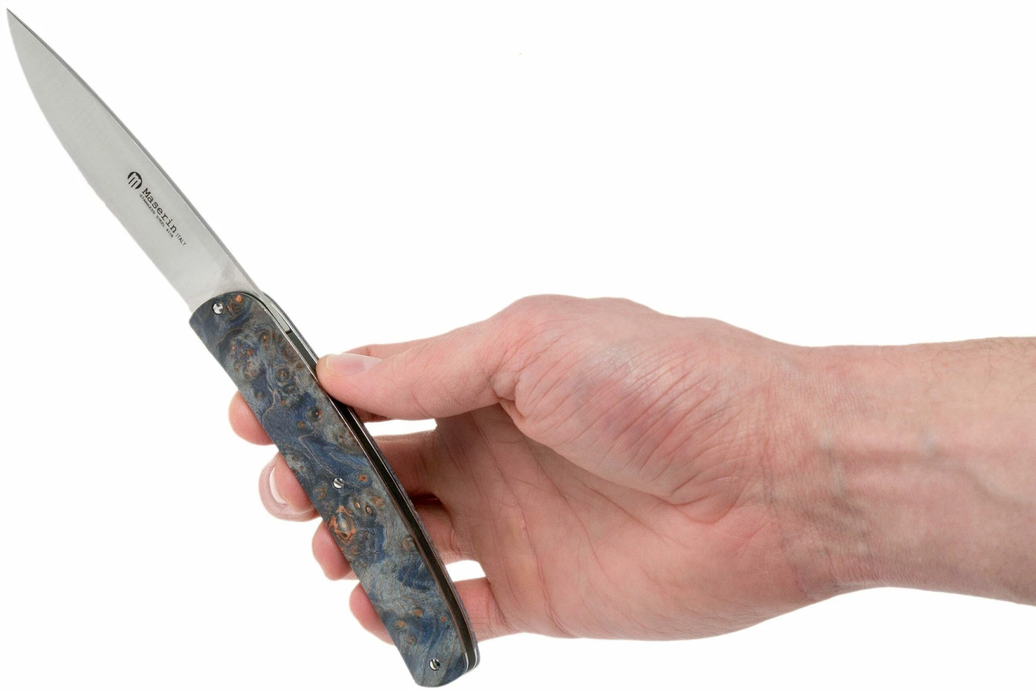 Maserin Gourmet Blue Burl Couteau De Poche, 380/RB 10 Maserin Gourmet Blue Burl Couteau De Poche, 380/RB – Image 8