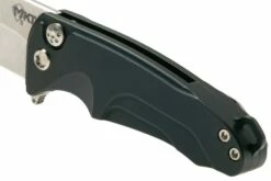 Medford Smooth Criminal S35VN, Satin Blade, Blue Handle, Silver Hardware Couteau De Poche -KNIVESANDTOOLS Magasin MF 22 SC 03 07 medford