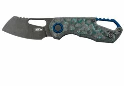 MKM Isonzo FX03-2CAD Cleaver Dark Stonewashed, Arctic Storm Carbon Fiber, Couteau De Poche, Jesper Voxnaes Design
