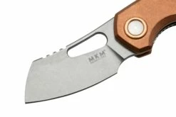 MKM Isonzo FX03-2CO Cleaver Stonewashed, Copper, Couteau De Poche, Jesper Voxnaes Design -KNIVESANDTOOLS Magasin MMK FX03 2CO 03 mkm