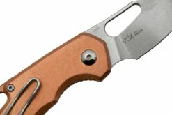 MKM Isonzo FX03-2CO Cleaver Stonewashed, Copper, Couteau De Poche, Jesper Voxnaes Design -KNIVESANDTOOLS Magasin MMK FX03 2CO 05 mkm