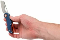 MKM Isonzo FX03-2PBL Cleaver Blue FRN Couteau De Poche, Jesper Voxnaes Design -KNIVESANDTOOLS Magasin MMK FX03 2PBL 08 mkm knives