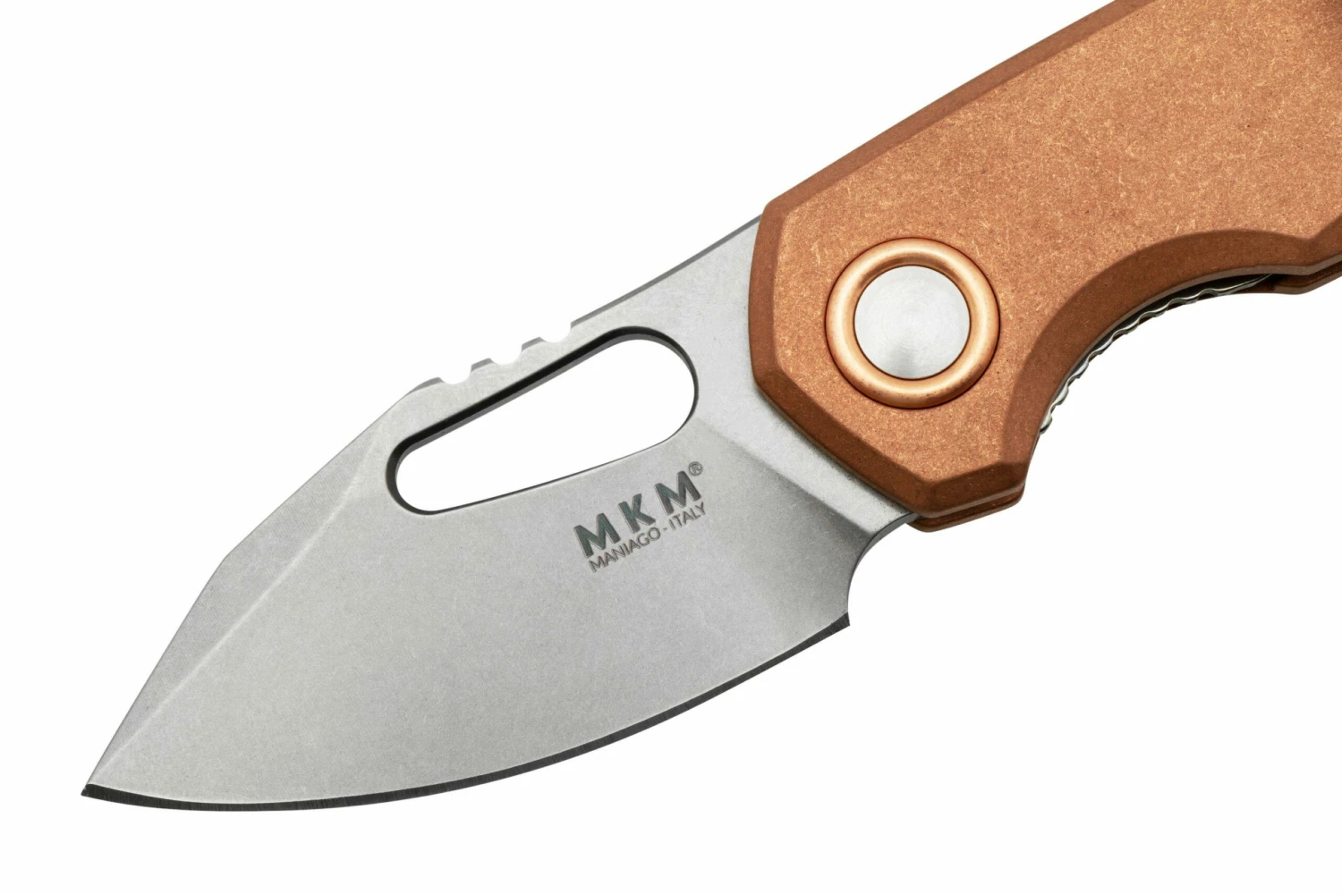 MKM Isonzo FX03-3CO Clip Point Stonewashed, Copper, Couteau De Poche, Jesper Voxnaes Design 5 MKM Isonzo FX03-3CO Clip Point Stonewashed, Copper, Couteau De Poche, Jesper Voxnaes Design – Image 3
