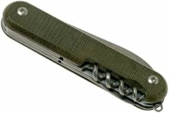 MKM Malga 6 Green Canvas Micarta MP06-GC Couteau De Poche -KNIVESANDTOOLS Magasin MMK MP06 GC 04 mkm knives