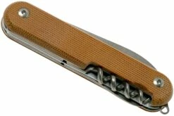 MKM Malga 6 Natural Canvas Micarta MP06-NC Couteau De Poche -KNIVESANDTOOLS Magasin MMK MP06 NC 04 mkm knives