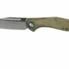 MKM Fara MY01-GC Green Micarta Couteau De Poche, Lucas Burnley Design -KNIVESANDTOOLS Magasin MMK MY01 GC 01 mkm knives