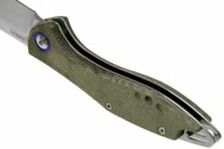 MKM Fara MY01-GC Green Micarta Couteau De Poche, Lucas Burnley Design -KNIVESANDTOOLS Magasin MMK MY01 GC 05 mkm knives