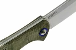 MKM Fara MY01-GC Green Micarta Couteau De Poche, Lucas Burnley Design -KNIVESANDTOOLS Magasin MMK MY01 GC 06 mkm knives