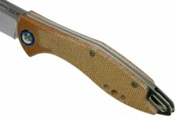 MKM Fara MY01-NC Natural Micarta Couteau De Poche, Lucas Burnley Design -KNIVESANDTOOLS Magasin MMK MY01 NC 07 mkm knives