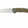 MKM Root RT-GC Satin Green Canvas Micarta, Couteau De Poche, Jens Anso Design -KNIVESANDTOOLS Magasin MMK RT GC 01 mkm