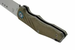 MKM Root RT-GC Satin Green Canvas Micarta, Couteau De Poche, Jens Anso Design -KNIVESANDTOOLS Magasin MMK RT GC 04 mkm