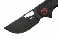 MKM Vincent VCN-GBB Black PVD N690CO, Black G10, Red Aluminum, Couteau De Poche, Jesper Voxnaes Design -KNIVESANDTOOLS Magasin MMK VCV GBB 03 mkm