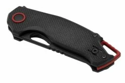 MKM Vincent VCN-GBB Black PVD N690CO, Black G10, Red Aluminum, Couteau De Poche, Jesper Voxnaes Design -KNIVESANDTOOLS Magasin MMK VCV GBB 06 mkm