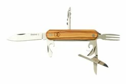 Mercury Multi-Tool Knife 913-8LC Olive Wood, 8 Fonctions, Couteau De Poche