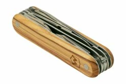 Mercury Multi-Tool Knife 913-8LC Olive Wood, 8 Fonctions, Couteau De Poche -KNIVESANDTOOLS Magasin MY913 8LC 06 mercury