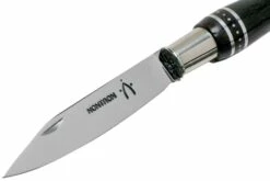 Nontron No. 22 Nickel Silver Turning Ferrule, Marquetry Ebony Aluminium, Double Ferrule NN22DVEBALU Couteau De Poche -KNIVESANDTOOLS Magasin NN22DVEBALU 03 nontron