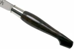 Nontron No. 25 Nickel Silver Turning Ferrule, Marquetry Ebony Aluminium, Double Ferrule NN25DVEBALU Couteau De Poche -KNIVESANDTOOLS Magasin NN25EB 05 nontron