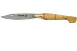 Nontron No. 25 Turning Ferrule, Boxwood, Clog Shape NN25 Couteau De Poche