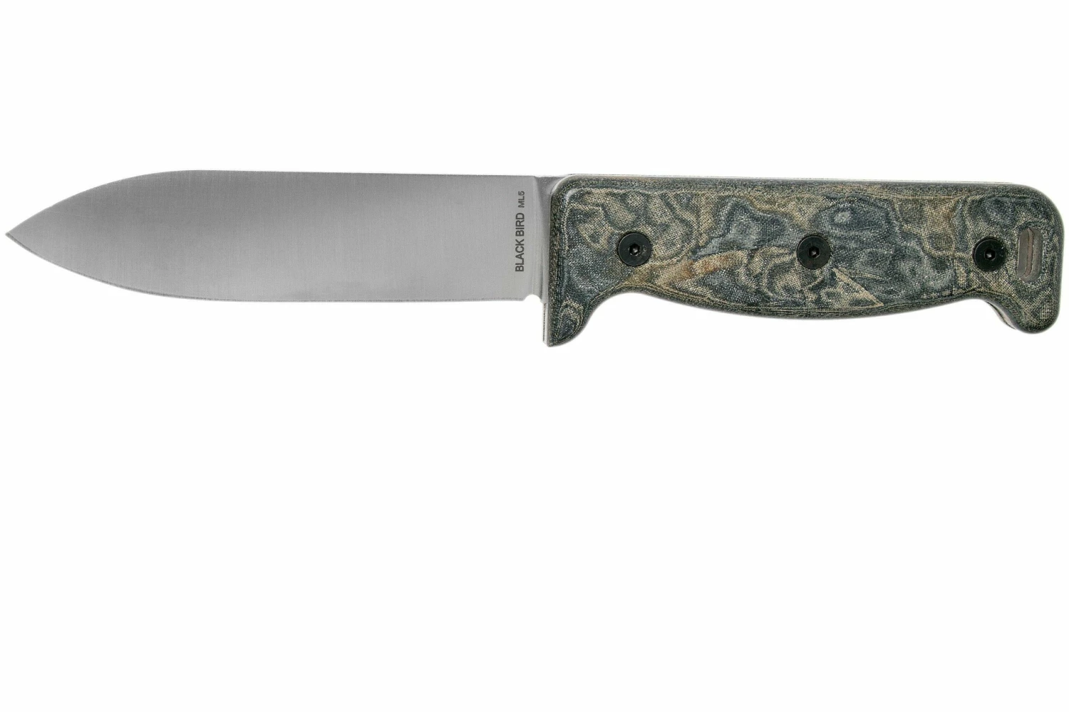 Ontario Black Bird ML5 Micarta 7502 Couteau De Survie, Paul Scheiter Design 3 Ontario Black Bird ML5 Micarta 7502 Couteau De Survie, Paul Scheiter Design