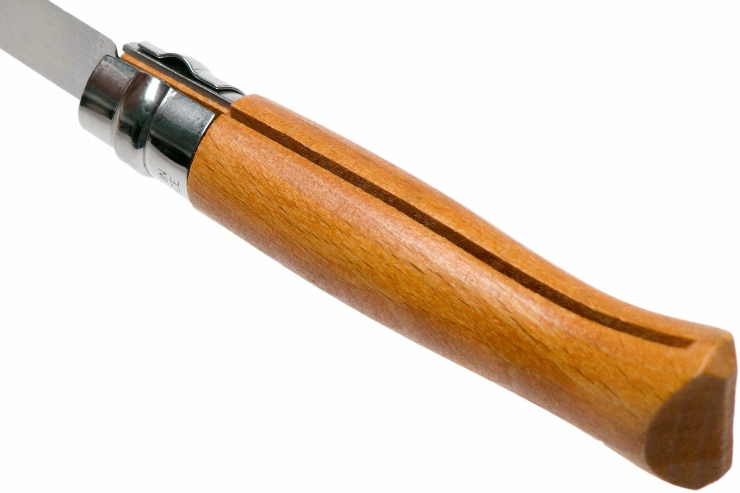 Opinel Couteau De Poche No.8 Gamme De Luxe Avec étui En Cuir, Acier Carbone 6 Opinel Couteau De Poche No.8 Gamme De Luxe Avec étui En Cuir, Acier Carbone – Image 4