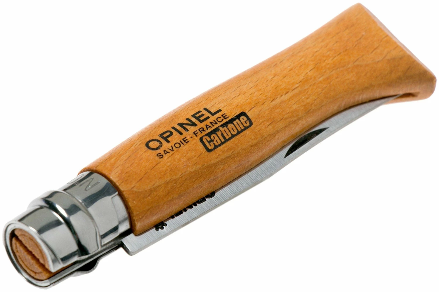 Opinel Couteau De Poche No.8 Gamme De Luxe Avec étui En Cuir, Acier Carbone 8 Opinel Couteau De Poche No.8 Gamme De Luxe Avec étui En Cuir, Acier Carbone – Image 6