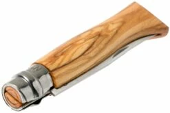 Opinel Couteau De Poche No. 8 Gamme De Luxe Avec étui En Cuir, Olivier -KNIVESANDTOOLS Magasin OP001004 04 opinel v201903