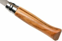 Opinel Couteau De Poche No. 8 Gamme De Luxe Avec étui En Cuir, Olivier -KNIVESANDTOOLS Magasin OP001004 05 opinel v201903