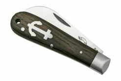 Otter Anchor Knife 171 RML Small Stainless, Smoked Oak, Stainless Anchor, Couteau De Poche -KNIVESANDTOOLS Magasin OR171RML 06 otter