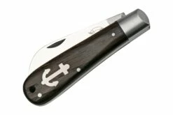 Otter Anchor Knife 172 ML Large Carbon, Smoked Oak, Stainless Anchor, Couteau De Poche -KNIVESANDTOOLS Magasin OR172ML 04 otter