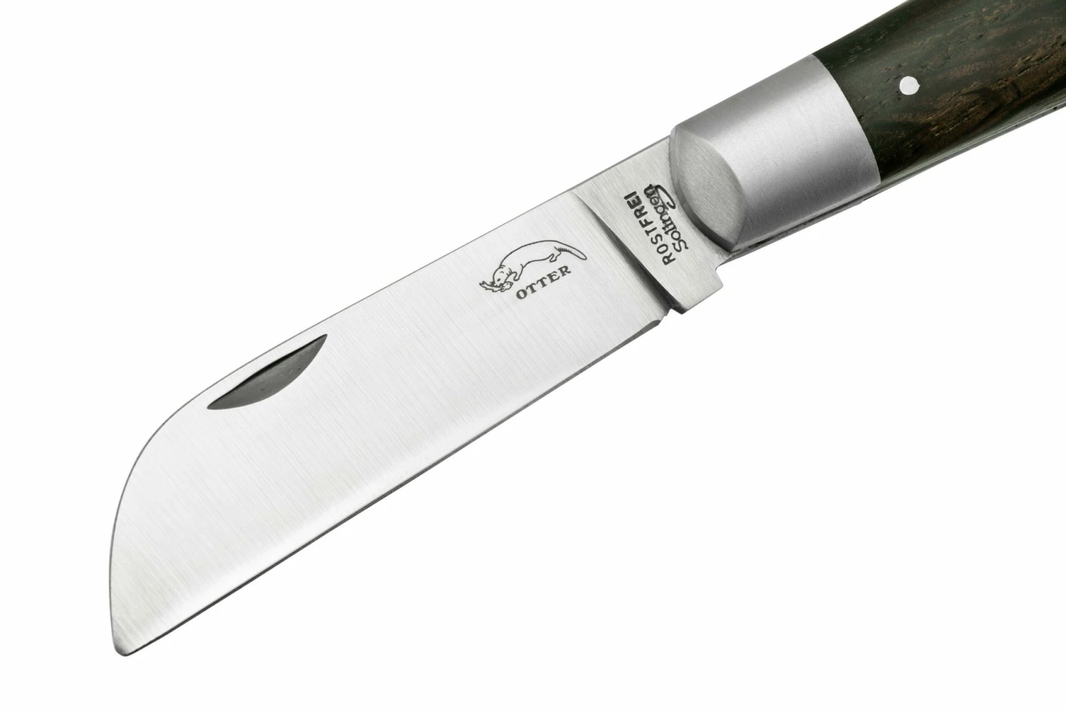 Otter Anchor Knife 172 R LB Large Stainless, Smoked Oak, Stainless Anchor, Leather Strap, Couteau De Poche 5 Otter Anchor Knife 172 R LB Large Stainless, Smoked Oak, Stainless Anchor, Leather Strap, Couteau De Poche – Image 3