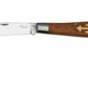 Otter Anchor Knife 173 R Large Stainless, Sapeli, Brass Anchor, Couteau De Poche
