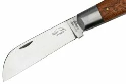 Otter Anchor Knife 173 R Large Stainless, Sapeli, Brass Anchor, Couteau De Poche -KNIVESANDTOOLS Magasin OR173R 03 otter