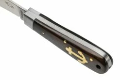 Otter Anchor Knife 174 M.L. Small Carbon, Grenadilla, Brass Anchor, Couteau De Poche -KNIVESANDTOOLS Magasin OR174ML 07 otter