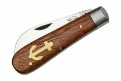 Otter Anchor Knife 174 Small Carbon, Sapeli, Brass Anchor, Couteau De Poche 12 Otter Anchor Knife 174 Small Carbon, Sapeli, Brass Anchor, Couteau De Poche -KNIVESANDTOOLS Magasin OR174 04 otter