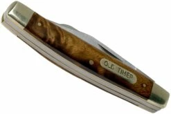 Old Timer 3” Middleman 34OTW Desert Ironwood, Couteau De Poche Slipjoint -KNIVESANDTOOLS Magasin OT34OTW 04 schrade old timer