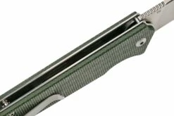 QSP Knife Mamba V2 QS111-I1 Satin, Green Micarta Couteau De Poche -KNIVESANDTOOLS Magasin QS111 I1 06 qsp