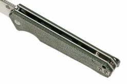 QSP Knife Mamba V2 QS111-I1 Satin, Green Micarta Couteau De Poche -KNIVESANDTOOLS Magasin QS111 I1 07 qsp