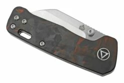 QSP Knife Penguin Mini QS130XS-E1, Satin 14C28N, Red Shredded Carbonfiber, Couteau De Poche -KNIVESANDTOOLS Magasin QS130XS E1 06 qsp