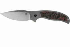 QSP Knife Legatus QS136-B Carbonfiber Red G10 Couteau De Gentleman, DBW Design