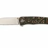 QSP Knife Otter QS140-B1 Satin, Copper Foil Carbonfiber Couteau De Poche -KNIVESANDTOOLS Magasin QS140 B1 01 qsp