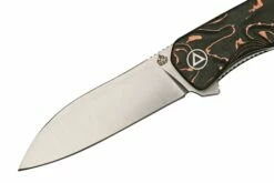 QSP Knife Otter QS140-B1 Satin, Copper Foil Carbonfiber Couteau De Poche -KNIVESANDTOOLS Magasin QS140 B1 03 qsp